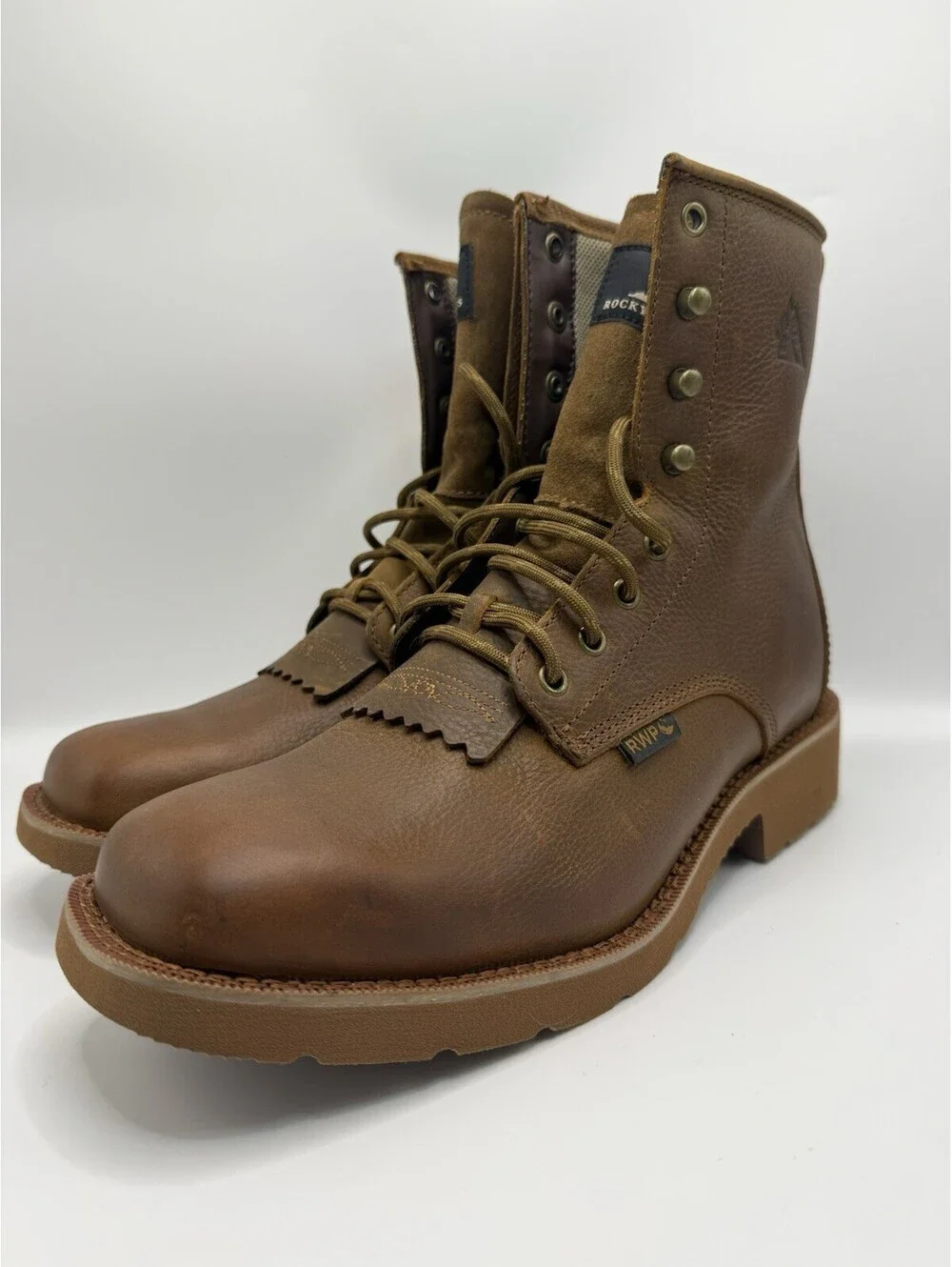 ROCKY MONOCREPE RWP Oil Slip Resistant Western Boots RKW0436 Men’s Sz 9m NWOB